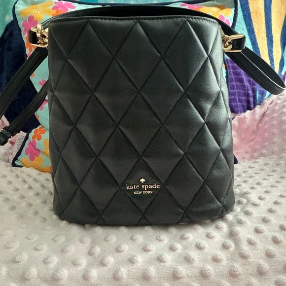kate spade Handbags - Kate Spade Quilted Black Carey Bucket Purse